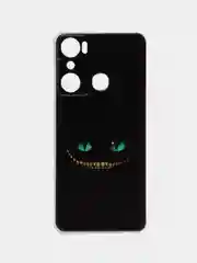 Черный силиконовый чехол на Infinix HOT 20i / Инфиникс Хот 20i с рисунком, защита камеры