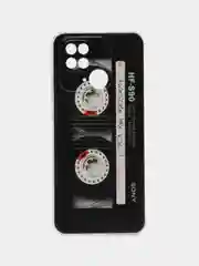 Хром чехол на Xiaomi Redmi 10C / Сяоми Редми 10С прозрачный, с рисунком, защита камеры