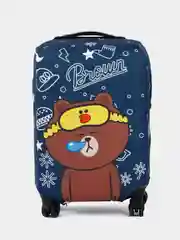 Коричневый чехол для чемодана