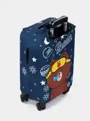 Коричневый чехол для чемодана