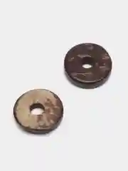 Бусины кокосовые, круглые, диаметром 12 мм, 20 штук