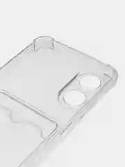 Прозрачный чехол для Oppo A17 / A17K, Оппо А17, А17К, прозрачный, с карманом для карты