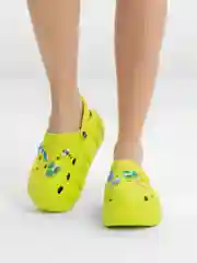 Зеленый сабо женские на платформе IZI, размеры 36-41