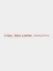 Черный наклейка на авто Оoo, you look amazing (Ооо, ты выглядишь потрясающе), 1*26 см
