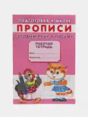 Рабочая тетрадь-прописи для подготовки к школе "Готовим руку к письму", А5, 16 страниц