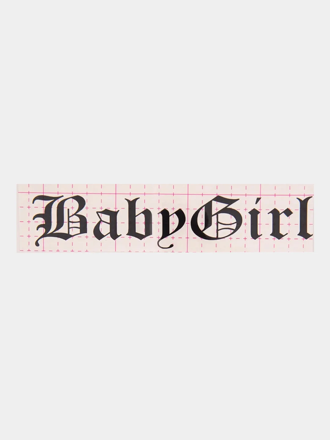Черный наклейка без фона "Baby Girl" (Малышка), 4*20см, на стекло автомобиля