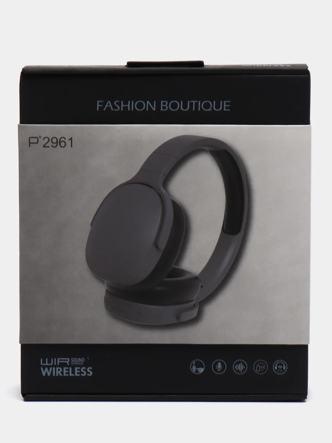 Серый беспроводные наушники P2961 HI-FI