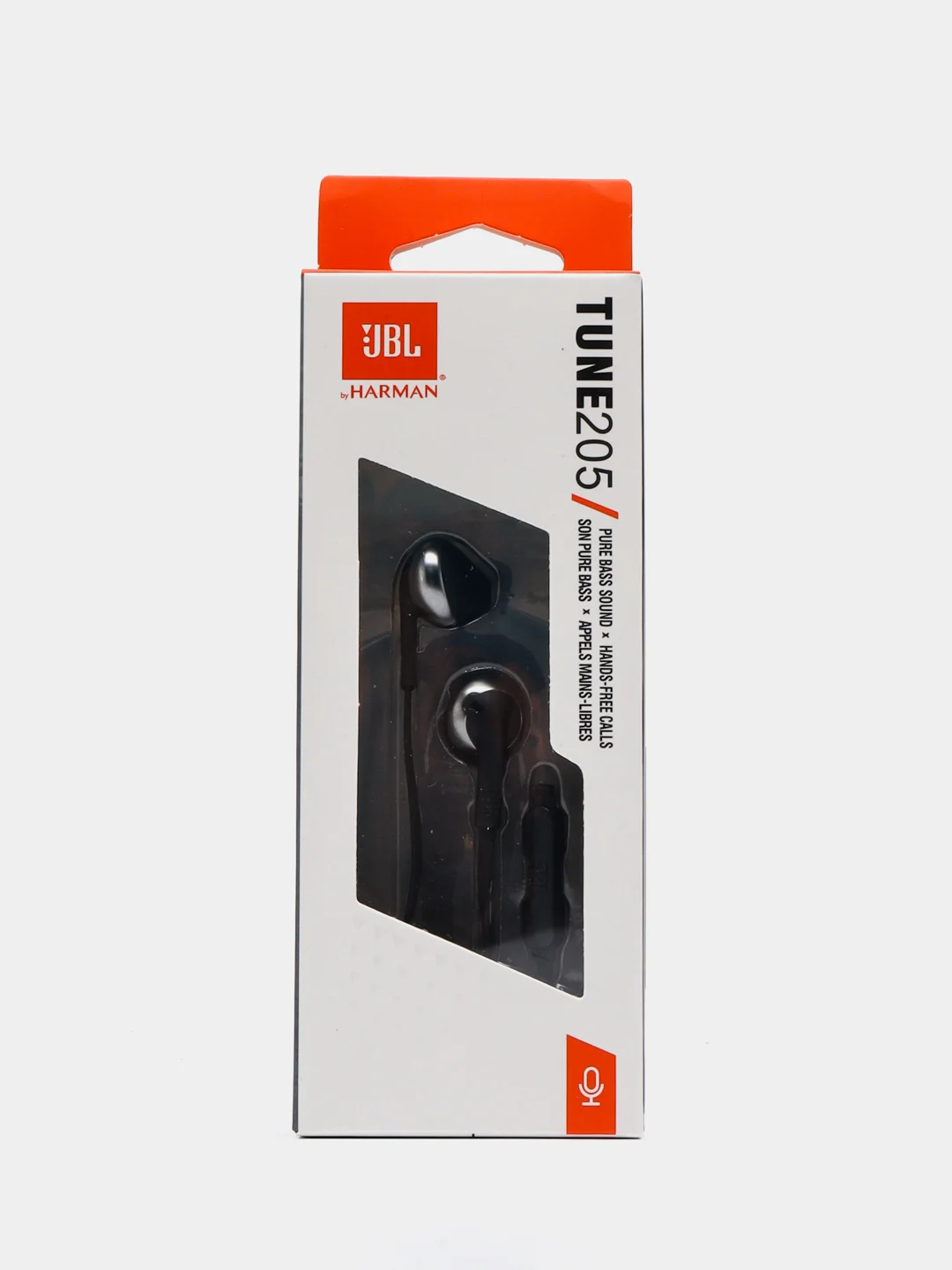 Черный наушники проводные JBL T205