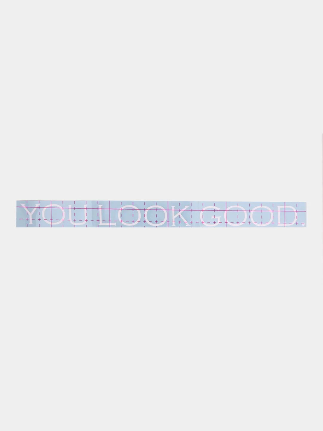 Белый наклейка без фона "You look good" (Ты хорошо выглядишь) 2*25 см на стекло автомобиля