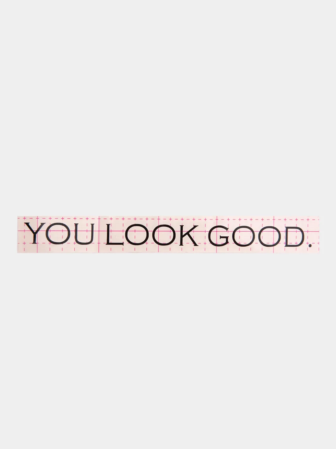 Черный наклейка без фона "You look good" (Ты хорошо выглядишь) 2*25 см на стекло автомобиля