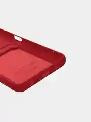 Красный чехол Poco X3 / Poco X3 Pro (Поко Х3 Про) силиконовый с карманом для карты