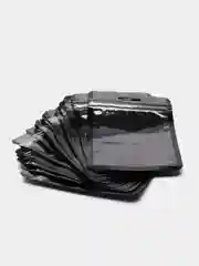 Черный пакет трёхшовный зип лок 50, упаковочные Zip Lock, грипперы с прозрачной стороной, окошком