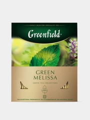 Чай в пакетиках Greenfield Грин Мелисса зеленый, 100 пакетиков