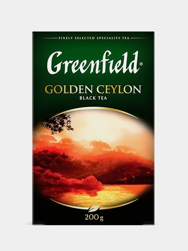 Чай листовой Greenfield Голден Цейлон черный, 200 г