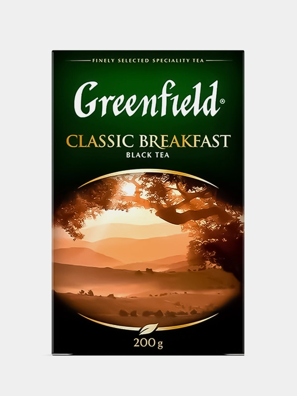 Чай листовой Greenfield Классик Брекфаст черный, 200 г