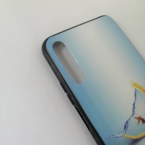 Чехол силиконовый с рисунком Honor 9x, без отпечатка пальца