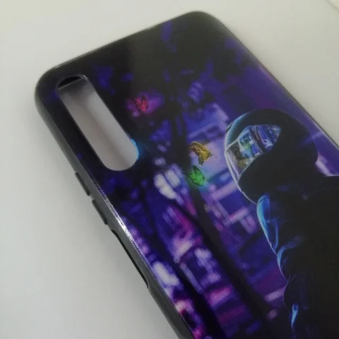 Чехол силиконовый с рисунком Honor 9x, без отпечатка пальца