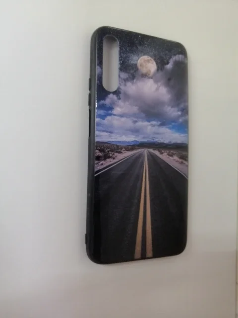 Чехол силиконовый с рисунком Honor 9x, без отпечатка пальца