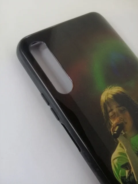 Чехол силиконовый с рисунком Honor 9x, без отпечатка пальца
