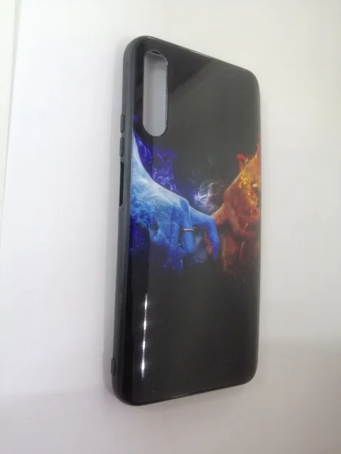 Чехол силиконовый с рисунком Honor 9x, без отпечатка пальца