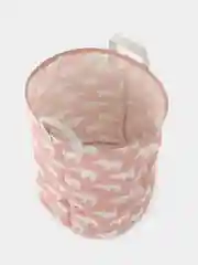 Розовый корзина для игрушек и белья, складная, с ручками