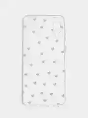 Бирюзовый чехол силиконовый для Samsung Galaxy A02, накладка, бампер прозрачный с принтом RedLine