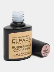 Elpaza Rubber Base Shiny, каучуковая база нежнейших оттенков с мелкими хлопьями и шиммером