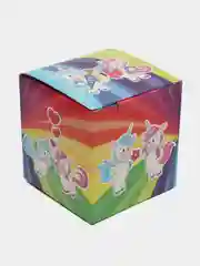 Фиолетовый подарочная коробка с заметным принтом