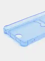 Синий чехол противоударный Realme С30 C30s C31 C21 C21Y C55 с карманом для карт
