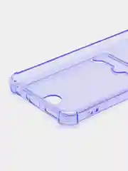 Лавандовый чехол для Tecno Spark 8C / GO 2022, 10 / 10C прозрачный с карманом для карты
