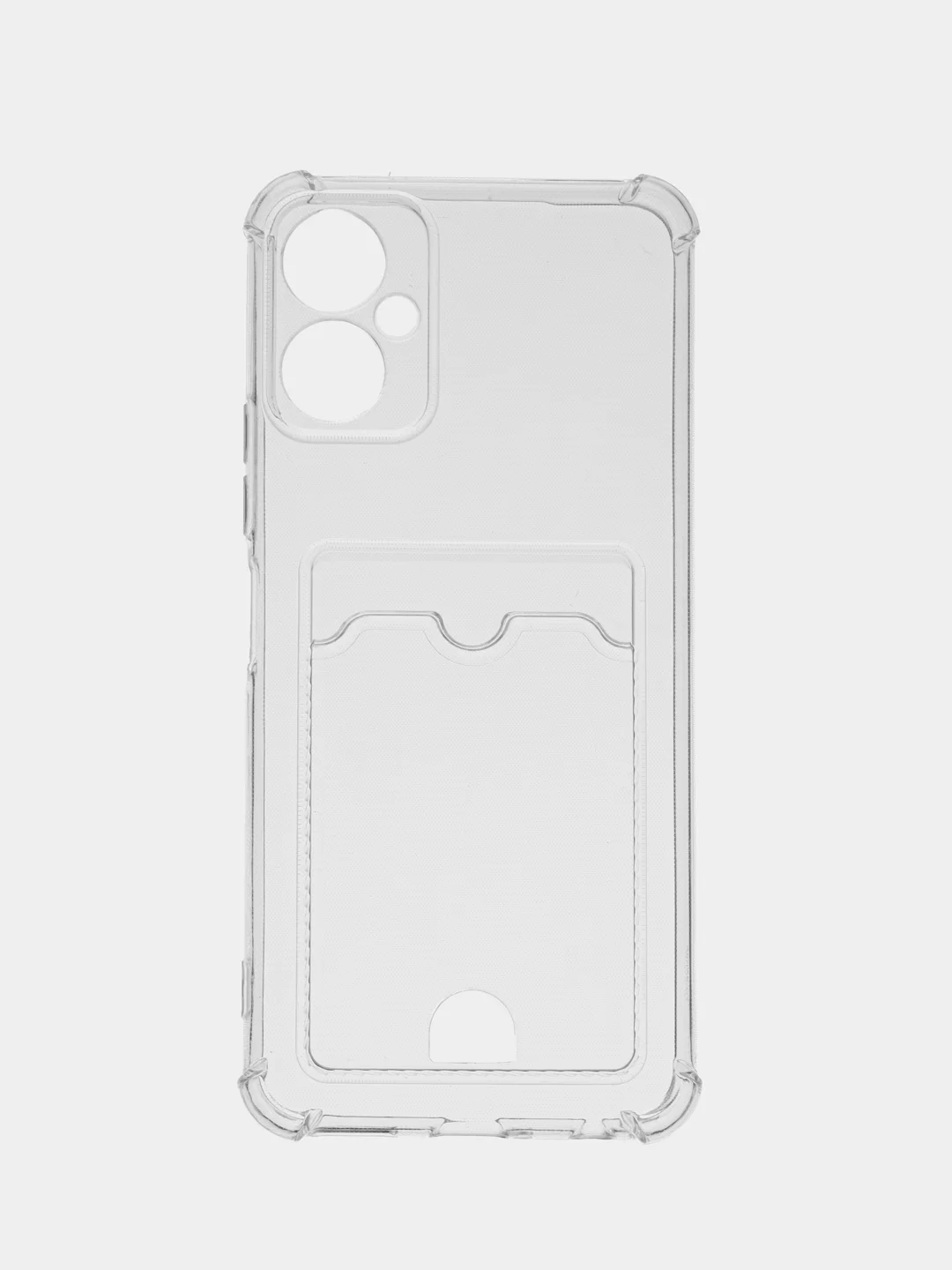 Прозрачный чехол для Tecno Spark 8C / GO 2022, 10 / 10C прозрачный с карманом для карты