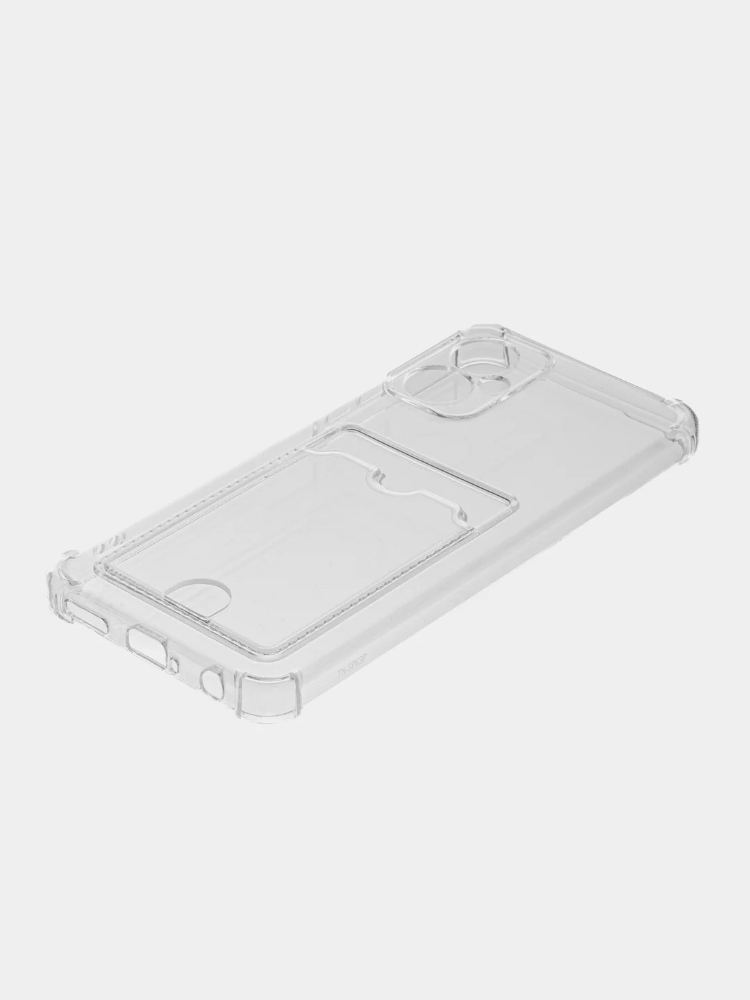 Прозрачный чехол для Tecno Spark 8C / GO 2022, 10 / 10C прозрачный с карманом для карты