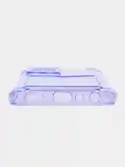 Лавандовый чехол противоударный Realme C30, C21, C11 2021, C20, C35 прозрачный, с карманом для карты