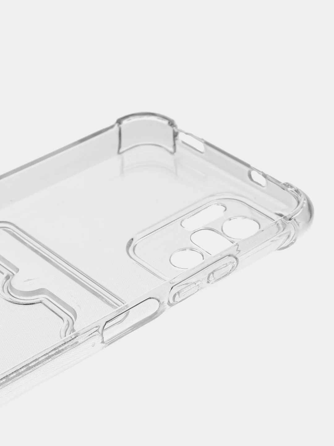 Прозрачный чехол Xiaomi Redmi 10C / Poco C40, A1, Note 10S, 9C прозрачный, с карманом для карты