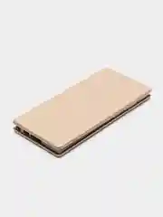 Золотой чехол-книжка для Samsung Galaxy S23 Ultra / Самсунг Галакси С23 Ультра