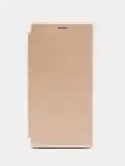 Золотой чехол-книжка для Samsung Galaxy S23 Ultra / Самсунг Галакси С23 Ультра