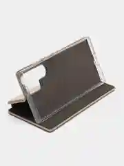 Золотой чехол-книжка для Samsung Galaxy S23 Ultra / Самсунг Галакси С23 Ультра