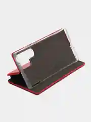 Красный чехол-книжка для Samsung Galaxy S23 Ultra / Самсунг Галакси С23 Ультра