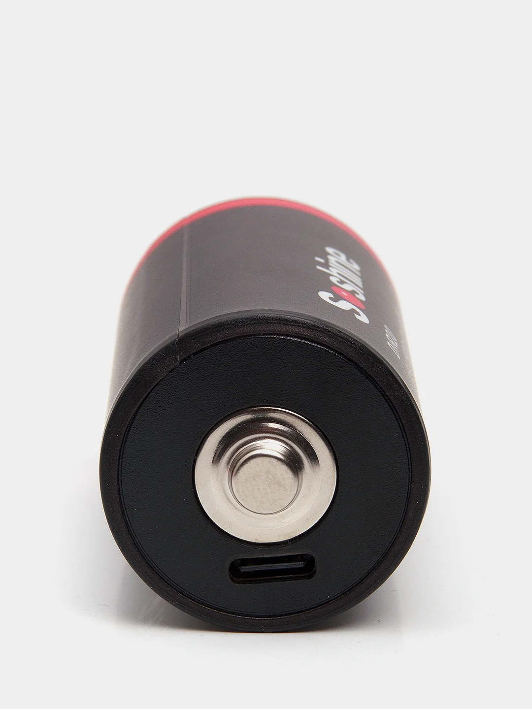 Черный батарейки аккумуляторные D R20 Soshine 1,5V, 6000 mWh/4000 mAh, со встроенным Type-C, ЗУ