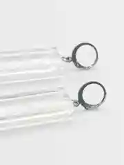 Прозрачный серьги с одуванчиком, из эпоксидной смолы