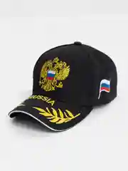 Черный кепка-бейсболка для мужчин и женщин, "Россия", с гербом, весна, лето, осень, унисекс