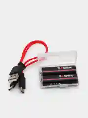 Батарейки аккумуляторные АА Soshine 1,5V 2600 mWh, 1733 mAh  со встроенным Type-C, ЗУ