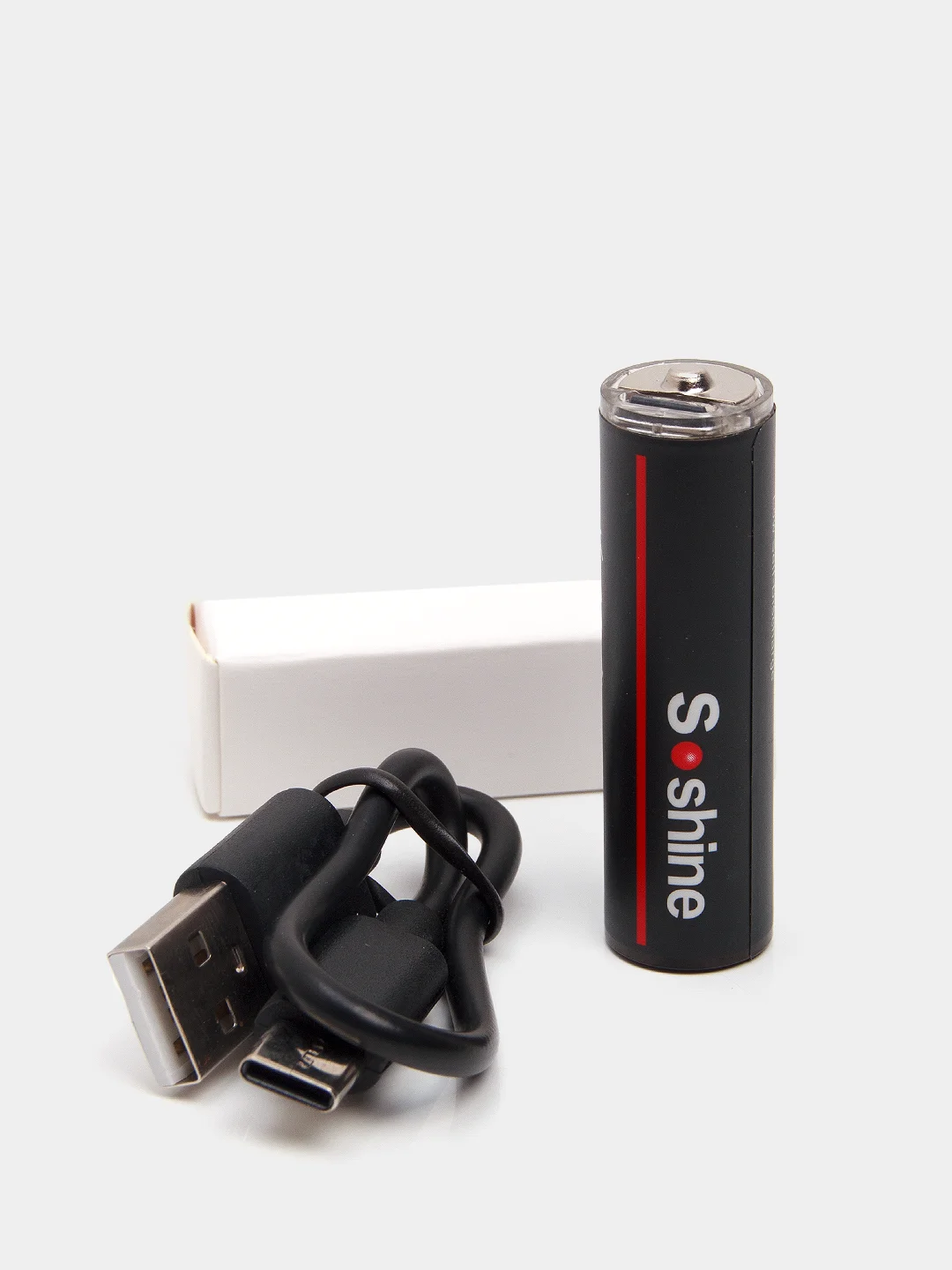 Батарейки аккумуляторные АА Soshine 1,5V 2600 mWh, 1733 mAh  со встроенным Type-C, ЗУ