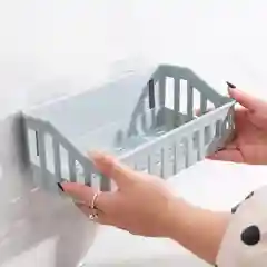 Полка для ванной и кухни, прямая, на креплениях-липучках