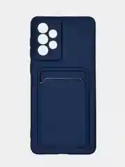 Чехол Samsung Galaxy A73, Самсунг Галакси А73, силиконовый, с карманом для карты