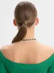 Черный шнурок на шею