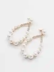 Свадебные серьги, из жемчуга