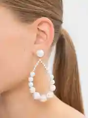 Свадебные серьги, из жемчуга