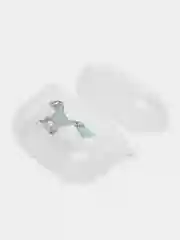Зеленый чехол для наушников AirPods 3, силиконовый, прозрачный