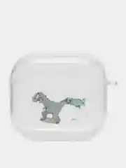 Зеленый чехол для наушников AirPods 3, силиконовый, прозрачный